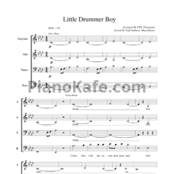 Ноты Pentatonix - Little Drummer Boy - предпросмотр