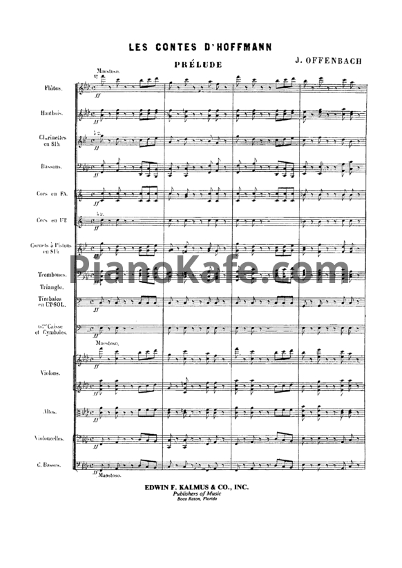 Ноты Жак Оффенбах - Опера "Сказки Гофмана" - PianoKafe.com
