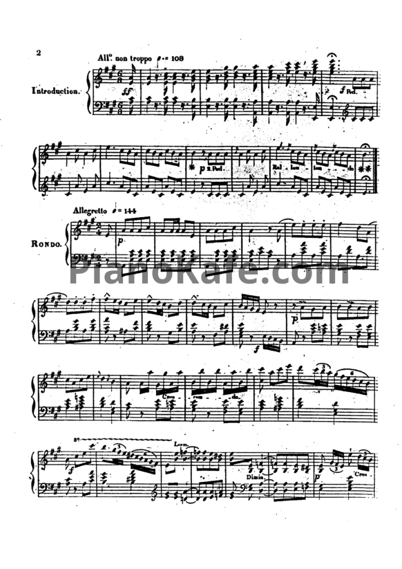 Ноты Шарль Алькан - Rondoletto "Il était un p'tit homme" (Op. 3) - PianoKafe.com