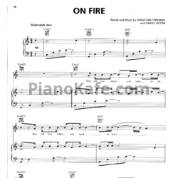 Ноты Switchfoot - On fire