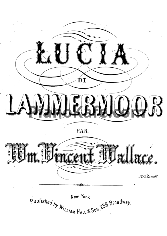 Ноты Gaetano Donizetti - Lucia di lammermoor - PianoKafe.com