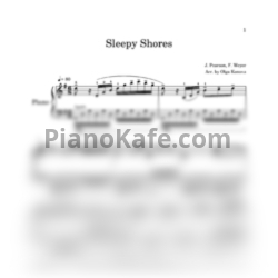 Ноты J. Pearson, F. Weyer - Sleepy Shores (Solo piano) - предпросмотр