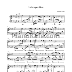 Ноты Vicenzo Piano - Introspection - предпросмотр