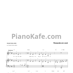 Ноты Antonio Carlos Jobim - Pensando em você - предпросмотр