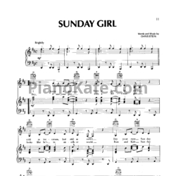 Ноты Blondie - Sunday Girl - предпросмотр