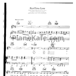 Ноты Elton John - Part-time love - предпросмотр