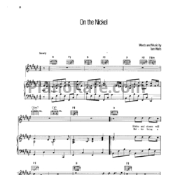 Ноты Tom Waits - On the Nickel - предпросмотр