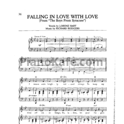 Ноты Frank Sinatra - Falling in love with love - предпросмотр