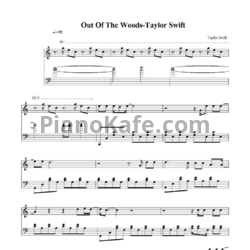 Ноты Taylor Swift - Out of the woods - предпросмотр