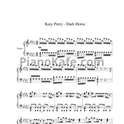 Ноты Katy Perry ft. Juicy J - Dark horse - предпросмотр