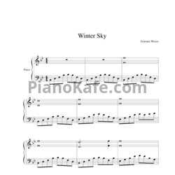 Ноты Edward Weiss - Winter sky - предпросмотр
