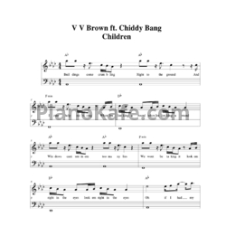 Ноты V V Brown ft. Chiddy Bang - Children