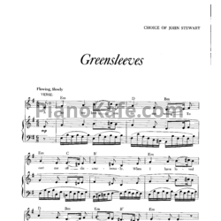 Ноты John Stewart - Greensleeves - предпросмотр