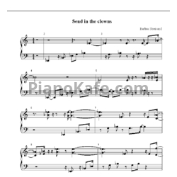 Ноты Barbra Streisand - Send in the clowns - предпросмотр