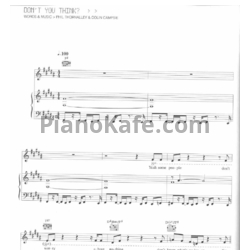 Ноты Natalie Imbruglia - Don't you think - предпросмотр