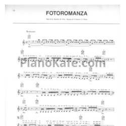 Ноты Gianna Nannini - Fotoromanza - предпросмотр