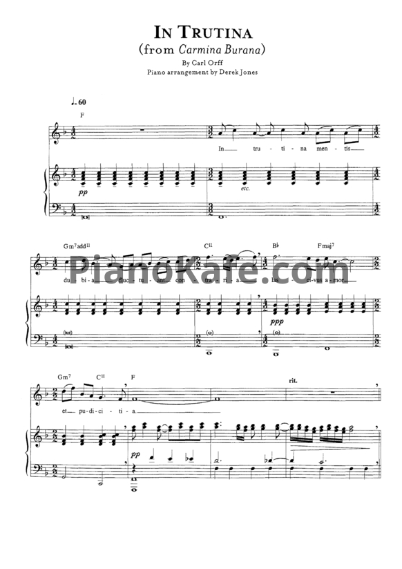 Ноты Charlotte Church - In trutina - PianoKafe.com
