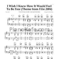 Ноты Billy Taylor - I wish I knew how it would feel to be free