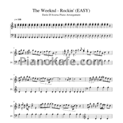 Ноты The Weeknd - Rockin' - предпросмотр