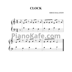 Ноты Сергей Баландин - Часы - предпросмотр