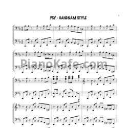 Ноты Psy - Gangnam style