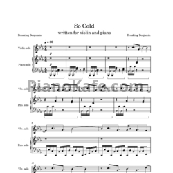 Ноты Breaking Benjamin - So cold