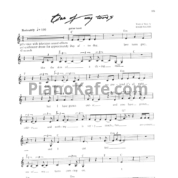 Ноты Pink Floyd - One of my turns (Guitar tabs) - предпросмотр