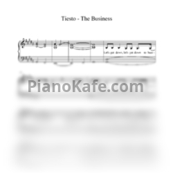 Ноты Tiesto - The business - предпросмотр