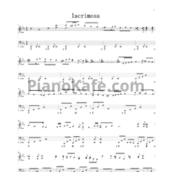 Ноты Kuroshitsuji - Lacrimosa