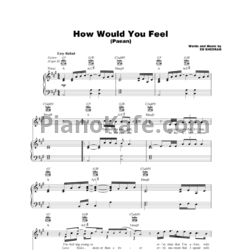 Ноты Ed Sheeran - How would you feel (Paean) (Версия 3) - предпросмотр