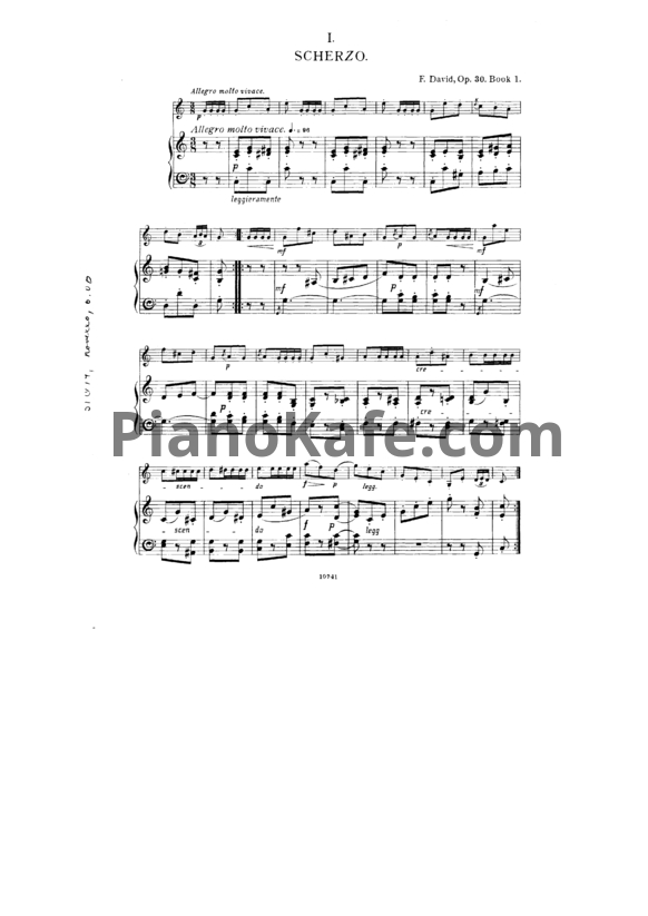 Ноты Ф. Давид - Bunte Reihe (Op. 30) - PianoKafe.com