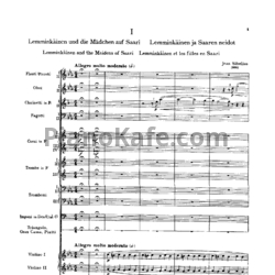 Ноты Ян Сибелиус - Лемминкяйнен (Op. 22, партитура) - предпросмотр