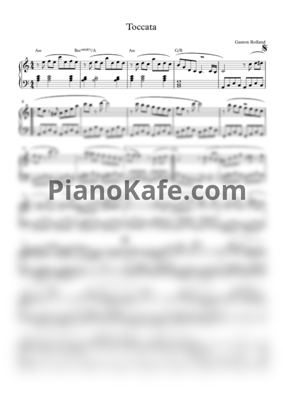 Ноты Paul Mauriat - Toccata (Версия 2) - PianoKafe.com