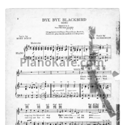 Ноты Ray Henderson - Bye bye, Blackbird (Версия 2) - предпросмотр