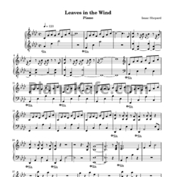 Ноты Isaac Shepard - Leaves in the wind - предпросмотр