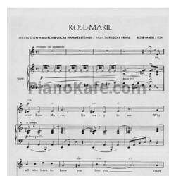 Ноты Rudolf Friml - Rose-Marie (Клавир)