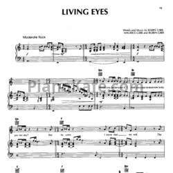 Ноты Bee Gees - Living eyes - предпросмотр