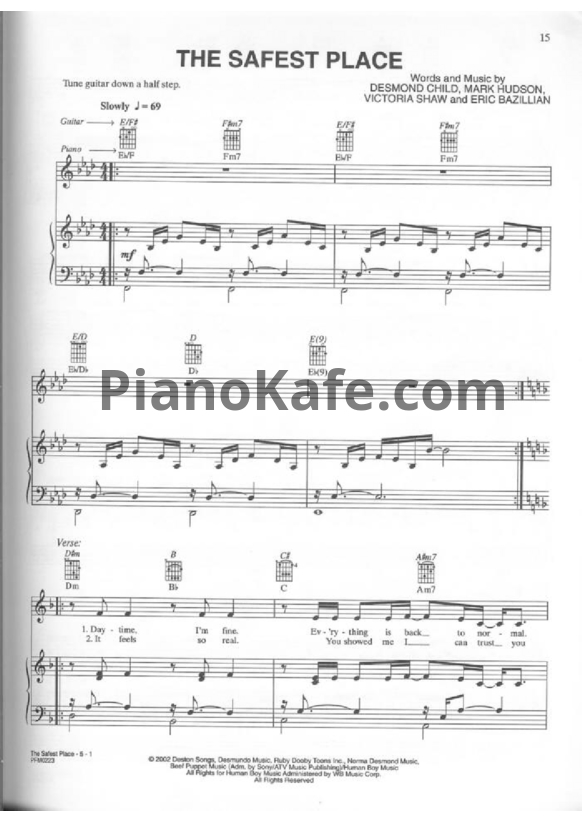 Ноты LeAnn Rimes - The safest place - PianoKafe.com