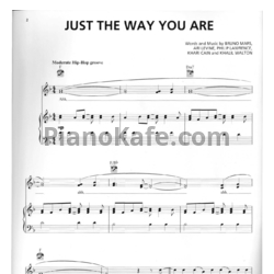 Ноты Bruno Mars - Just the way you are (Версия 2) - предпросмотр