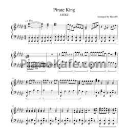 Ноты ATEEZ - Pirate king