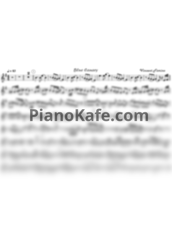Ноты Bruno Petrale - Blue Canary (для альт саксофона) - PianoKafe.com