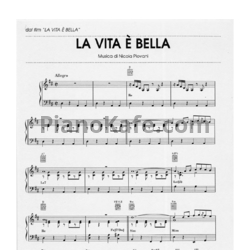 Ноты Nicola Piovani - La vita e bella - предпросмотр