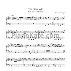 Ноты SZA & Justin Timberlake - The other side - предпросмотр