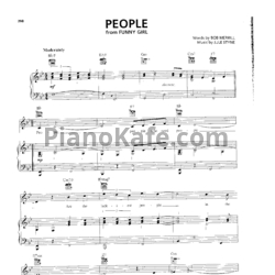 Ноты Jule Styne - People - предпросмотр