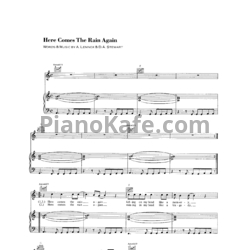 Ноты Eurythmics - Here Comes The Rain Again - предпросмотр