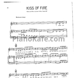 Ноты Louis Armstrong - Kiss of fire - предпросмотр