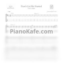 Ноты Phil Collins - Don't get me started (для 4-х струнного баса) - предпросмотр