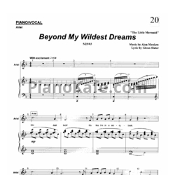 Ноты Alan Menken - Beyond my wildest - предпросмотр