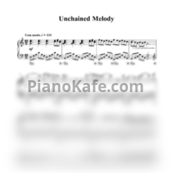 Ноты Alex North - Unchained Melody - предпросмотр