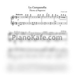Ноты Franz Liszt - La Campanella (Легкое переложение) - предпросмотр